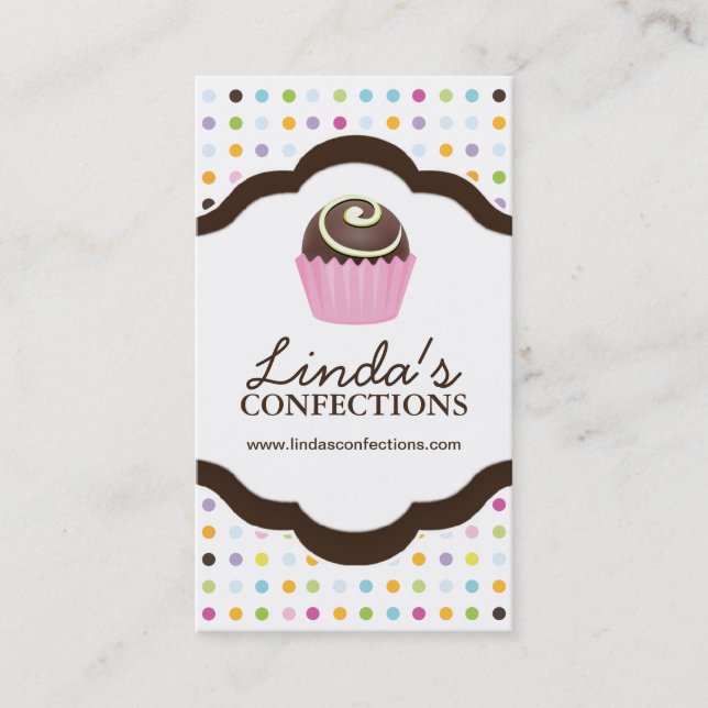 Confections Business Card Template (Front)