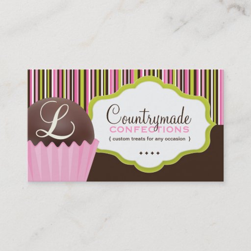 Customizable Confections Business Card Template