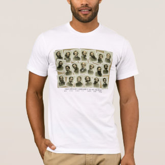 Confederate Commanders of The Civil War T-Shirt