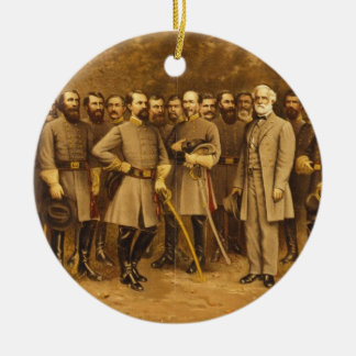 Confederate General Robert E. Lee and his Generals Ceramic Ornament