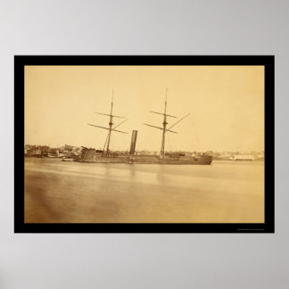 Confederate Ironclad, Stonewall 1862 Poster