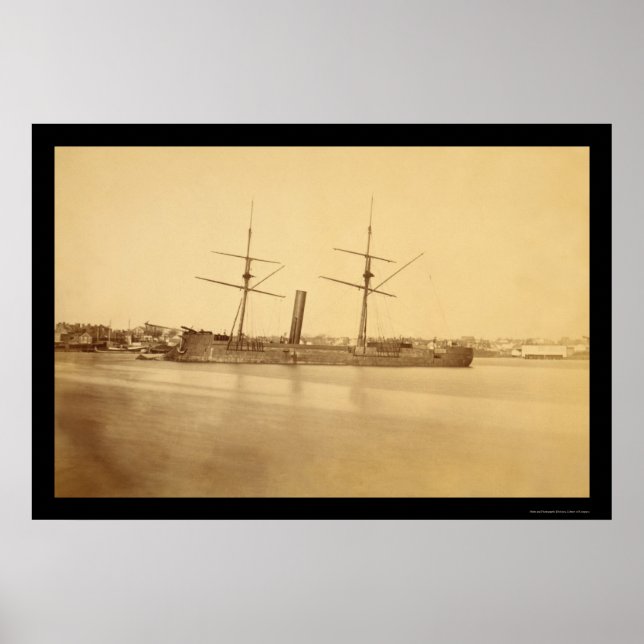 Confederate Ironclad, Stonewall 1862 Poster (Front)