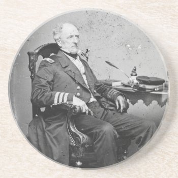 Confederate Navy Admiral Franklin Buchanan Coaster by allphotos at Zazzle
