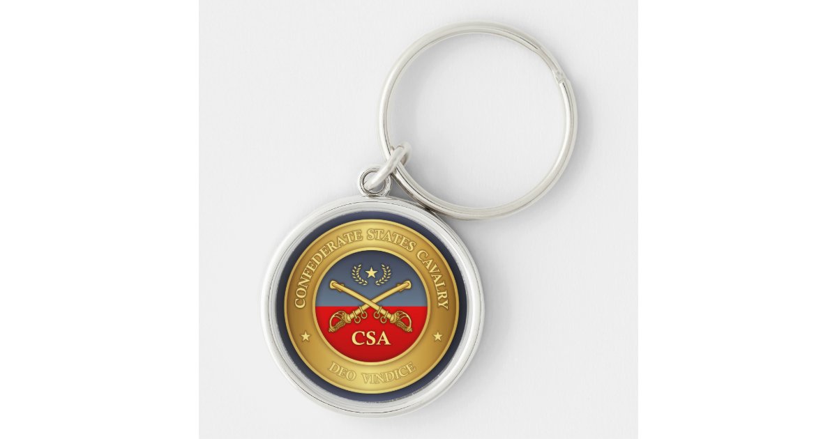 Confederate States Cavalry (rd) Keychain Zazzle