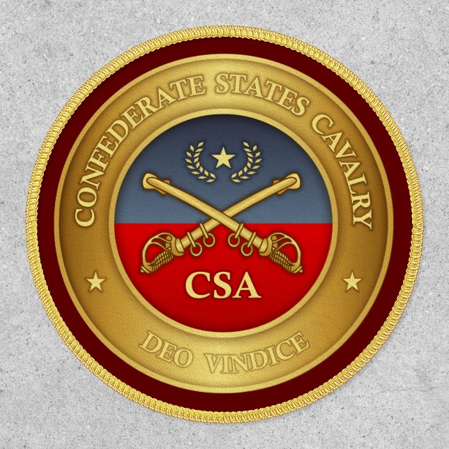 Confederate States Cavalry (rd)  Patch (Front)