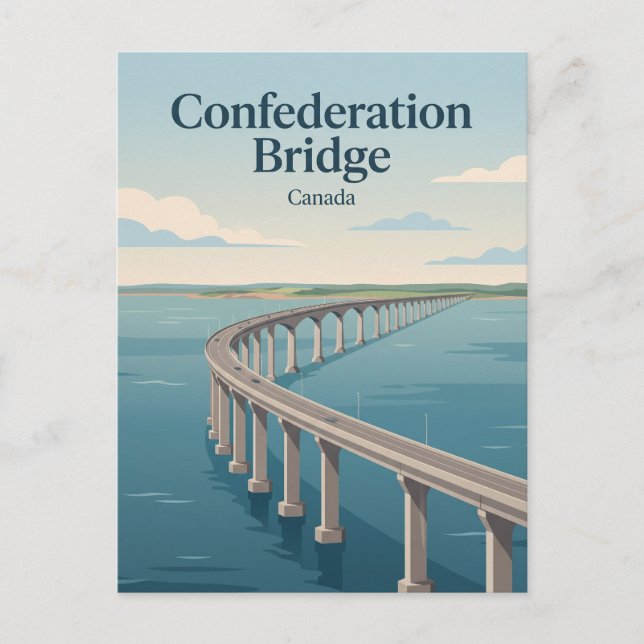 Confederation Bridge Canada Postcard (Front)