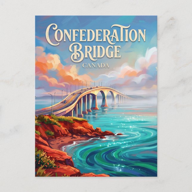 Confederation Bridge Canada Postcard (Front)