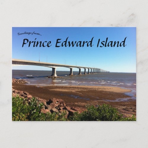 Confederation Bridge Prince Edward Island Canada Postcard