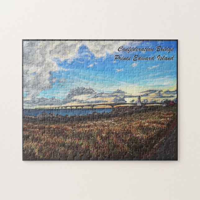 Confederation Bridge Sunset, PEI Jigsaw Puzzle (Horizontal)