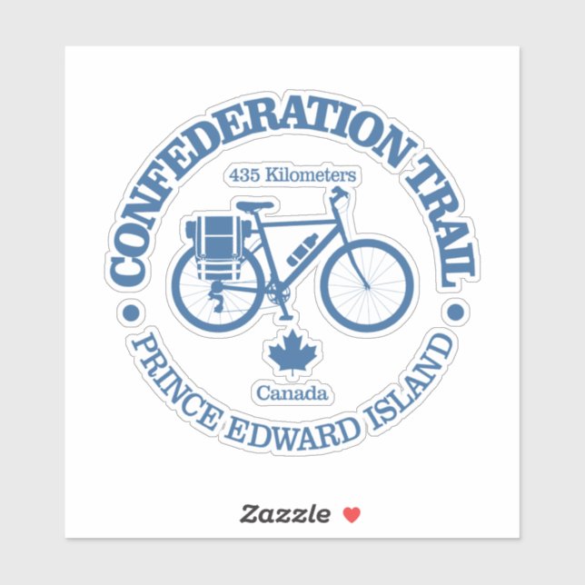 Confederation Trail (cycling) Sticker (Sheet)
