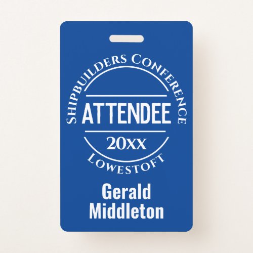 Conference Attendee Badge