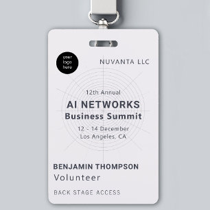 Conference Business Corporate Event Networking Badge