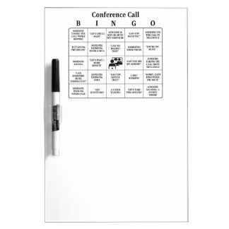 Conference Call Bingo Large Dry Erase Board