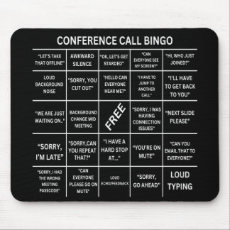 Conference Call Bingo Mouse Pad