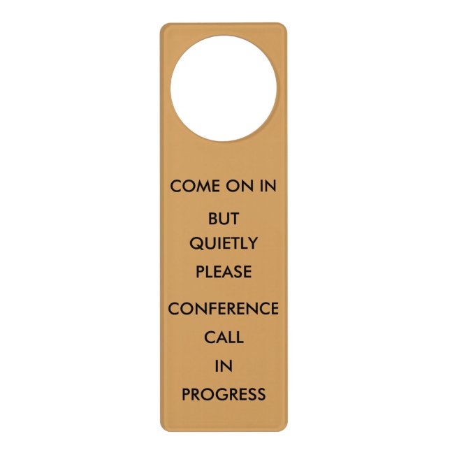 Conference Call Door Hanger (Front)