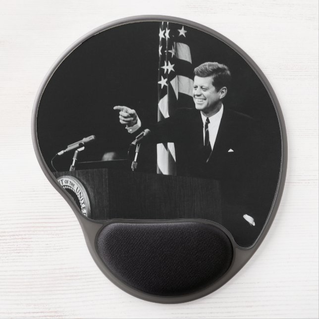 Conference of John Kennedy 35th US President  Gel Mouse Pad (Front)