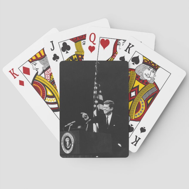Conference of John Kennedy 35th US President  Poker Cards (Back)