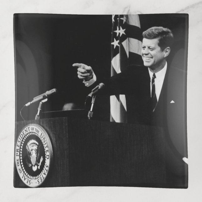 Conference of John Kennedy 35th US President  Trinket Tray (Front)
