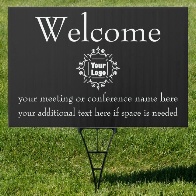 Conference or Meeting Welcome Sign with Logo (Insitu)
