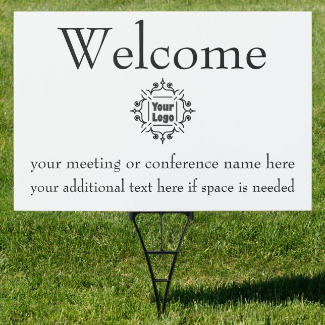 Conference or Meeting Welcome Sign with Logo (Insitu)