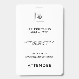 Conference QR Schedule Event Access Design Badge