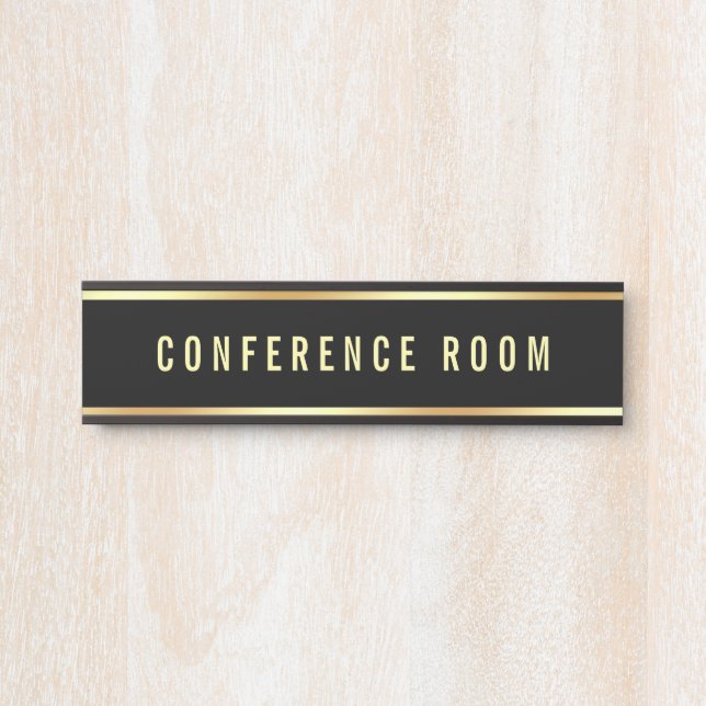 Conference Room Customizable Text Template Door Sign (Front)