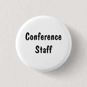 Conference Staff Pinback Button