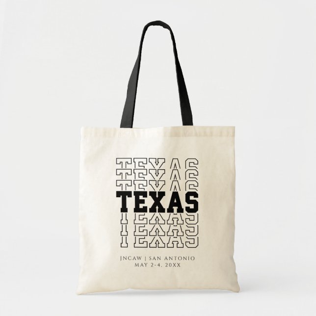 Conference Welcome Bag Texas Trade Show Tote (Front)