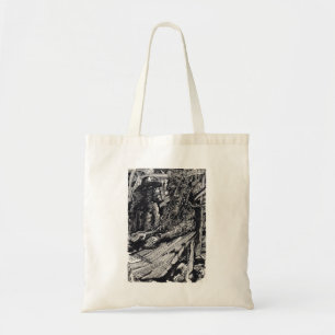 "Confess!", india ink drawing Budget Tote Bag