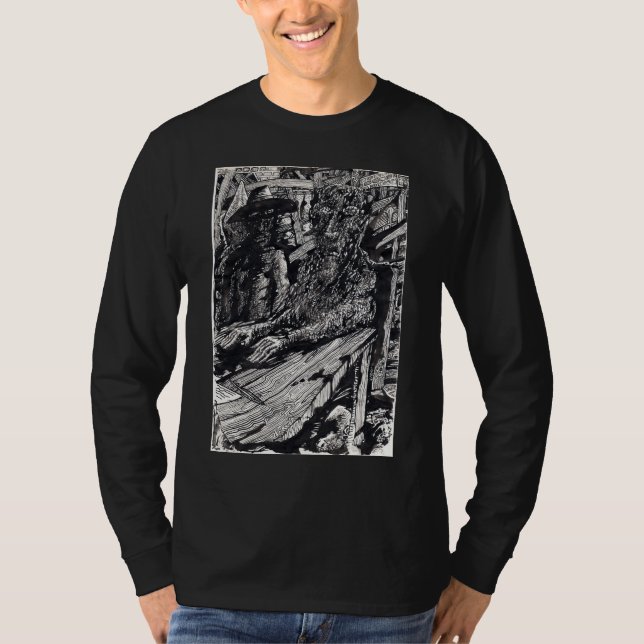 "Confess!", india ink drawing T-Shirt (Front)