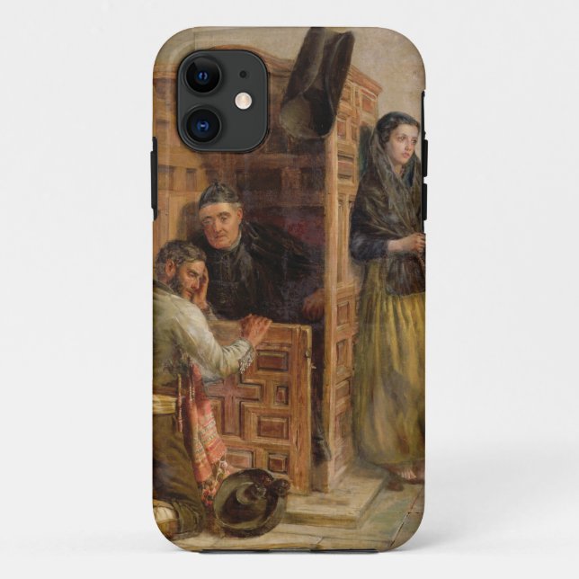 Confession, 1862 (oil on canvas) Case-Mate iPhone case (Back)