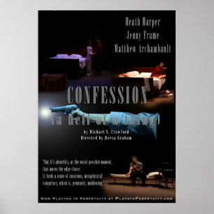 "Confession...(A Hell of a Thing) Large Poster