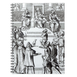 Confession for amends before the tribunal, after a notebook