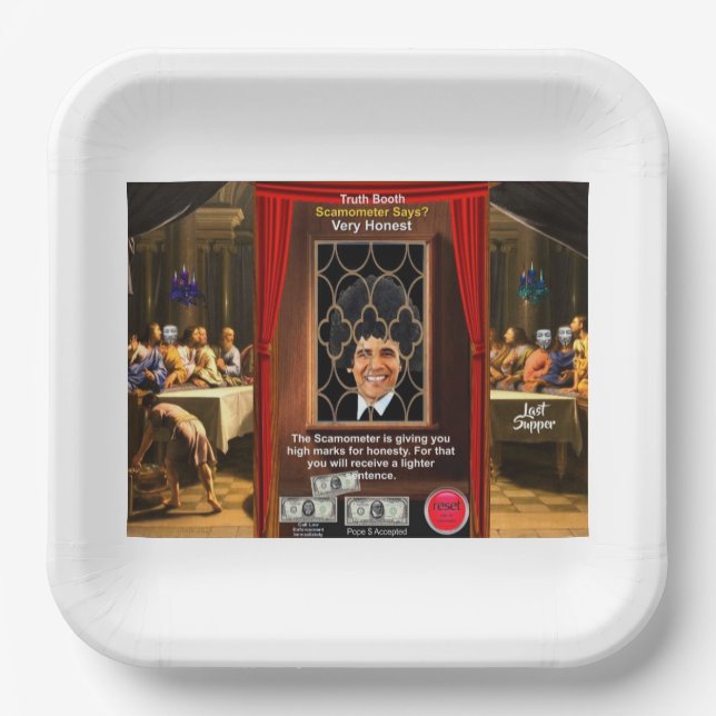 Confession legacy booth paper plates (Front)