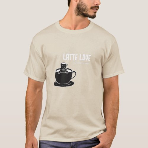 Confession of a Coffee Addict Latte Coffee Lover T_Shirt