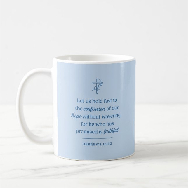 Confession of Hope Christian Coffee Mug (Left)