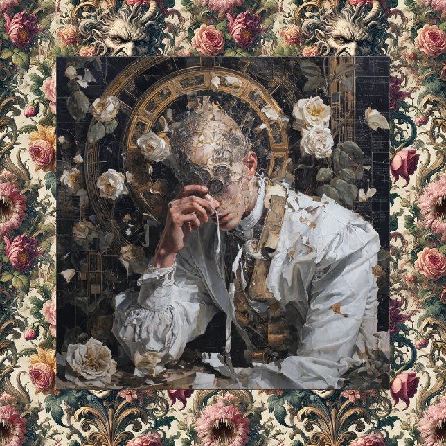 Confessions of a Monocle Maker — Gothic Surreal  Canvas Print (Confessions of a Monocle Maker + Baroque Hunger Pains)