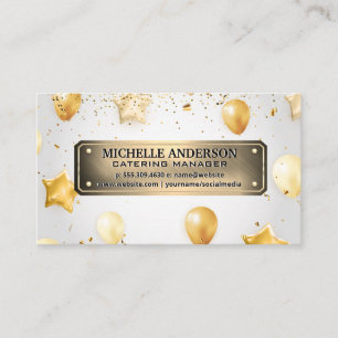 Confetti and Balloons Events Business Card