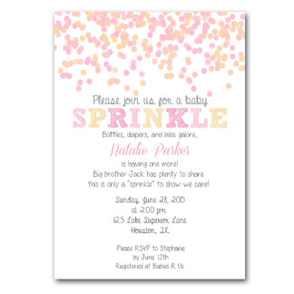 Confetti Baby Sprinkle Invitation