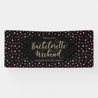 Confetti Bachelorette Weekend Banner