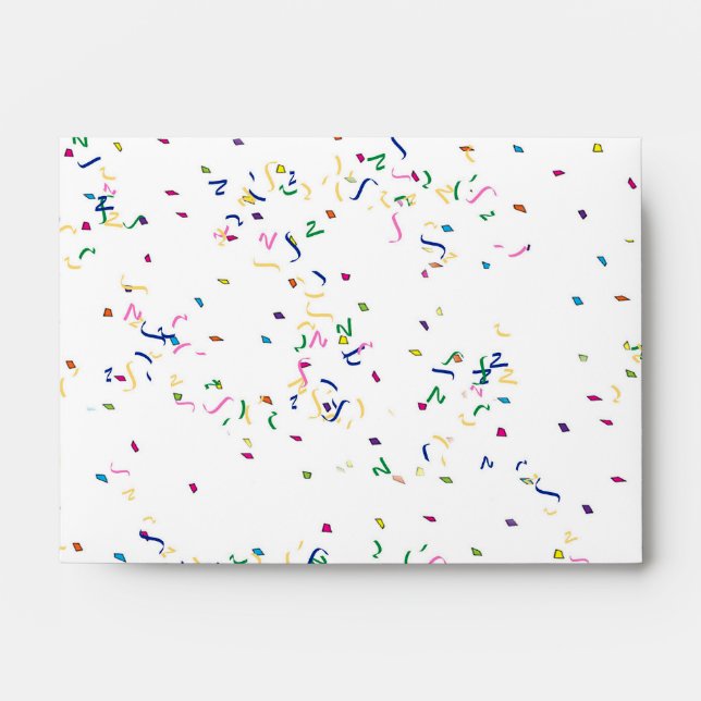 Confetti  Background Envelope (Front)