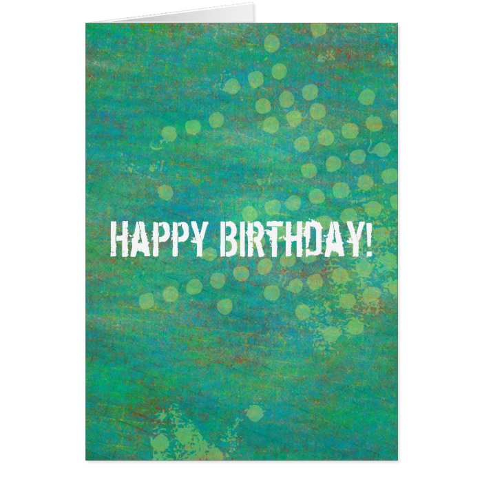 Confetti Background Happy Birthday Card