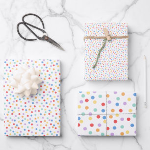 Confetti Brights (Dots) Wrapping Paper Sheets