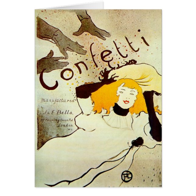 Confetti c. 1894 by Henri de Toulouse-Lautrec (Front)