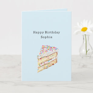 Confetti Cake Birthday Card