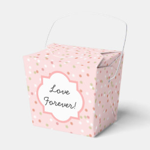 Confetti Cake • Pink Buttercream Frosting Favor Boxes