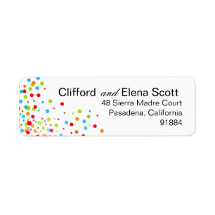 Confetti Celebration - multicolor Label
