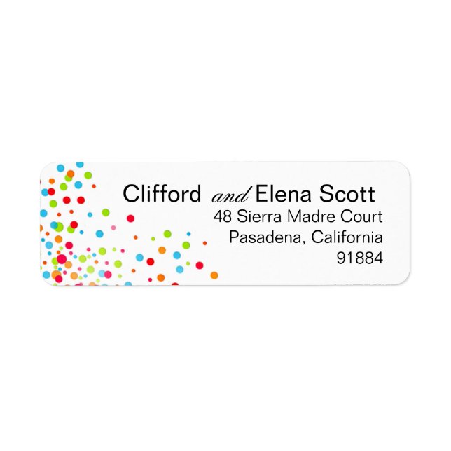 Confetti Celebration - multicolor Label (Front)