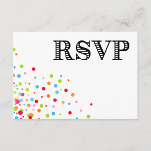 Confetti Celebration RSVP Response Card