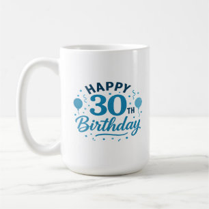 Confetti & Cheers: Happy 30th Birthday Mug